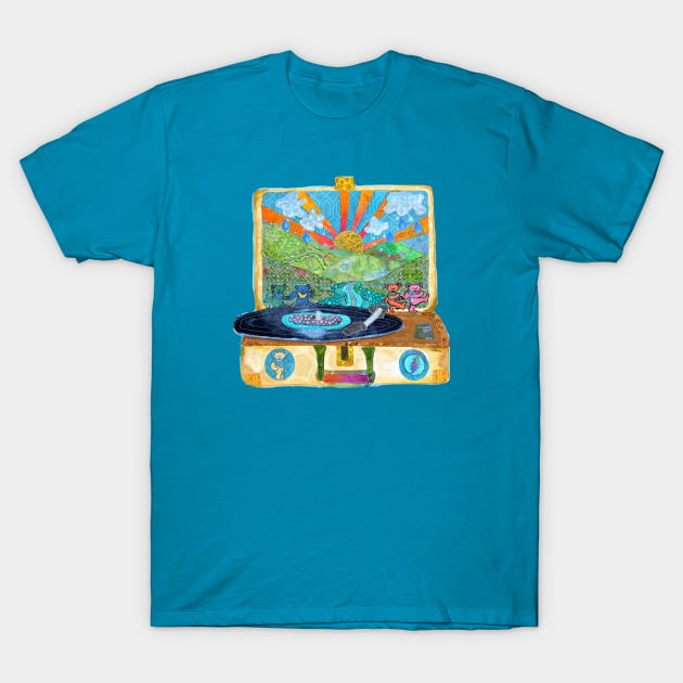 Box of Rain - Record Player - T-Shirt | TeePublic